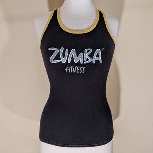 Zumba Black and Yellow top. Medium Size